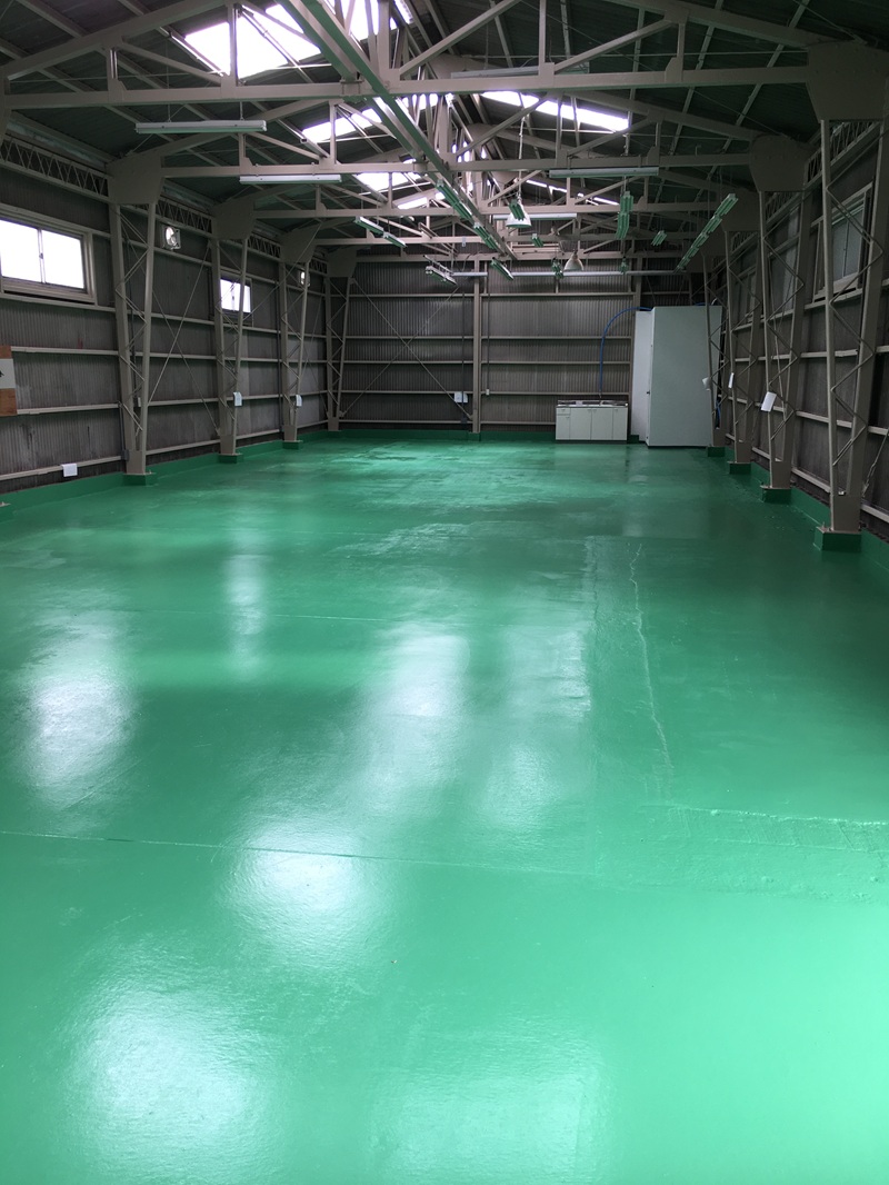 【鶴見区】土間床を防塵、防水塗装工事例(H様邸)